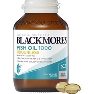 Blackmores Odourless Fish Oil 1000mg Omega-3 Capsules 200 Pac