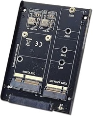 xiwai Dual MSATA NGFF B+M SSD Card JBOD Raid0 Span Bridge to 2.5inch SATA Combo HDD Disk Drive Enclo