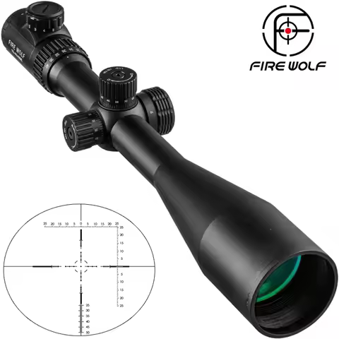 10-40X56 E Hunting Scopes Side Wheel Parallax Adjustment Optics Riflescope Red And Green Dot Sight F