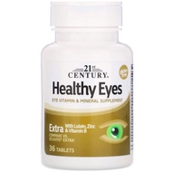 21st Century, Healthy Eyes, Extra With Lutein, Zinc & Vitamin B, 36 Tablets