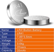 LR44 AG13 LR1154 357A A76 V13GA SR44 RW82 1.5V 160mAH 11.6*5.4mm / AG10 LR54 LR1130 / AG3 LR41 192 A