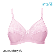 Jintana เสื้อชั้นใน (ไม่เสริมโครง) รุ่น Basic Bra รหัส JB2843 สีชมพูเข้ม