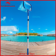 Swimming Pool Skimmer Net w/Telescopic Pole Ponds Cleaning Debris Leaf Rake