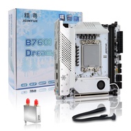 JGINYUE B760 เมนบอร์ด Mini ITX LGA 1700 รองรับ Intel Core 12th 13th 14th DDR5 หน่วยความจํา M.2 RAM B