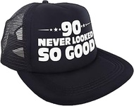 "90 Never Looked So Good" Hat - Happy 90th Birthday Party Supplies, Ideas and Decorations - Funny Bi