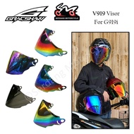 GRACSHAW Glazzo V919 Visor For G919i Tinted Rainbow Galaxy Black Gold Sun Protection Replacement