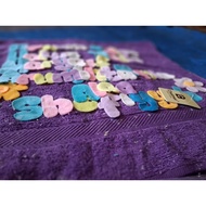 Ready-to-sewn letter application