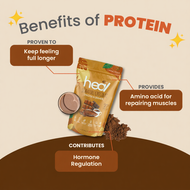 Heal Protein Shake Powder Pack Whey Protein/Pea Protein/Plant Based Vegan Protein Shake Powder