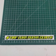 Helmet visor sticker every wound has a story