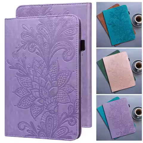 Funda For Huawei Mediapad T5 Case 10 1 inch Emboss Flower Wallet Leather Cover For Coque Huawei Medi
