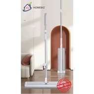 Mop Rata 42cm Tanpa Tangan Perah | Mop Malas Rumah Serbaguna Basah & Kering Untuk Lantai Jubin
