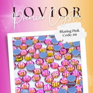 Blazing Pink - Premier Crystal by Lovior | Rhinestone Hotfix Diamond High Quality Manik Batu Tampal 