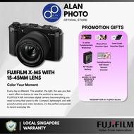 FUJIFILM X-M5 Mirrorless Camera Body & with XC 15-45mm F3.5-5.6 Lens | Fujifilm SIngapore Warranty