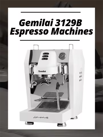 Gemilai 3129B Espresso Machines With Brew System Cappuccino Semi Automatic Commercial Expresso Coffe