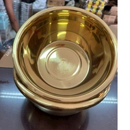 Yellow stainless steel brass in many sizes 22 to 32cm