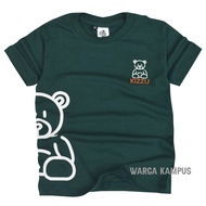 HIJAU Kizzu Premium Cotton 30s Kids T-Shirt 1-12 Years Old Green Teddy - ggkids