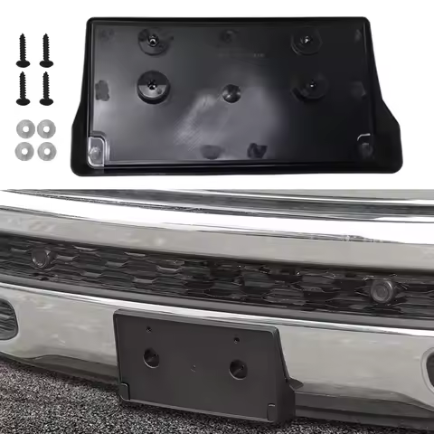 For Ram 1500 2019 2020-2024 Car Front Bumper License Plate Bracket Kit 68274215AE Auto License Plate