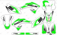 Decal Kawasaki Klx 150 Bf Stiker kLX 150 Putih Hijau Supermoto