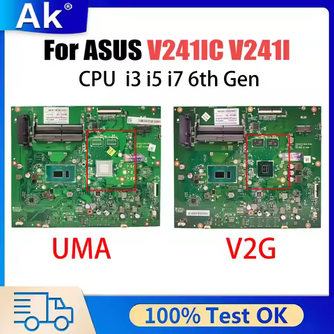 For ASUS Vivo AiO V241I V241I V241IC Mainboard Laptop Motherboard CPU i3 i5 i7 Original Quality 100%