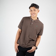 DP | Melange Brown Polo T-Shirt - SK8760T