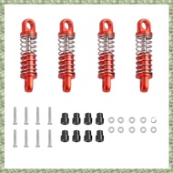 (C Z G L) 4Pcs Alloy  Damper Oil Filled Type for Rc Hobby Model Car 1/28  K969 K989 P929 Drift , Red