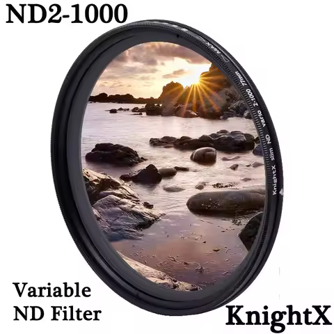 KnightX ND2 to ND1000 Fader Variable ND filter Adjustable For canon nikon 49mm 52mm 55mm 58mm 62mm 6