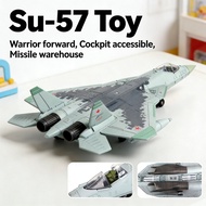 72 Kids Toy Building Blocks Assemble Su-57 Fighter Model The