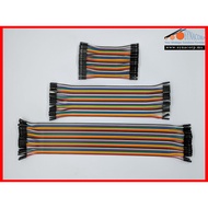 10p 40p Female to Female Breadboard Dupont Jumper Wire for Arduino IOT 10cm 20cm 30cm