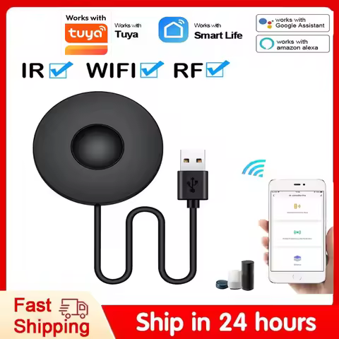 WiFi IR Remote Control Smart Wireless Infrared Multifunction IR RF Remote Control Intelligent Voice