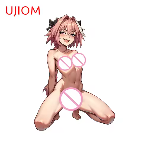 UJIOM Hentai Succubus Astolfo Femboy Wall Sticker Occlusion Scratch Creative Waifu Decal Bedroom Doo