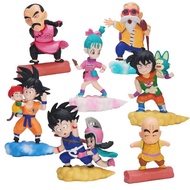 Dragon Ball 7pcs/set Sun Guko Bulma on somersault clouds PVC Figure Toy