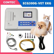 CONTEC ECG300G-VET Veterinary ECG Machine 3 Channel ECG Electrocardiograph 5 Lead EKG Printer