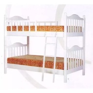 Raminthra Furniture เตียงนอน 2 ชั้น ไม้ยางพารา HARMONY 3.5 ฟุต สีขาว 3.5 ฟุต ขาว ขาว 3.5 ฟุต
