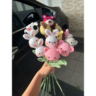 Flower Crochet/Character Flower/Knitted Flower