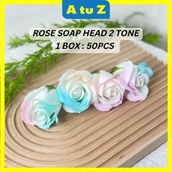 AtuZ 50pcs 5layer Soap Rose Head Flower BUNGA SABUN / BUNGA WANGI / FLOWER/ BUNGA / (5 LAYER) / HANDMADE DIY FLORIST H
