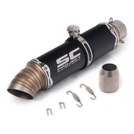 2 นิ้ว/51mm Universal รถจักรยานยนต์ท่อไอเสียท่อ Escape ดัดแปลงท่อไอเสียท่อ Canister Muffler ท่อสำหรั
