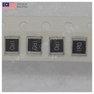 10PCS Taiwan-Grade 1R ±5%, 1210 SMD Resistor (1R0)