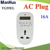 NC Timer Power Plug TG55EL Minute Type Time Switch Cut Off Circuit 16A 220V..