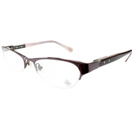 成色極佳 □ CHROME HEARTS SHELBY 十字半框眼鏡 波爾多粉色 無度數 日本製造 男女通用