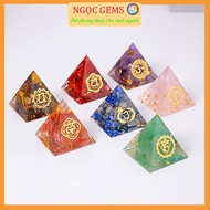 Energy Pyramid, Orgonite Energy Stone Brings Positive Energy Size 3cm