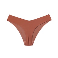 Panties Thong V-Shape Nyaman Warna Solid Celana Dalam Wanita Anti Jimplak