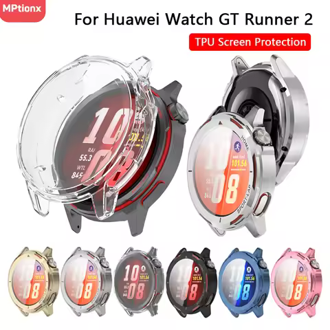 Screen Protector Case For Huawei Watch GT Runner 2 TPU Full Anti-Scratch Protective Cover For Huawei