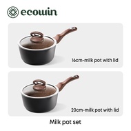 Ecowin Maifan หม้อหิน กระทะเคลือบหินอ่อน หม้อเซรามิก หม้อนม ไม่ติดก้น สำหรับใช้ในครัวเรือน ขนาด 16/2