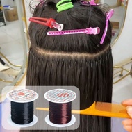 Seamless Hair Extension Crystal Line Connector Hair Wig Flat Style Elastic Line Barber Shop Hair Sal