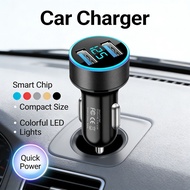 Fast Quick 2 Ports USB Car Charger Fast Charging Car Charger