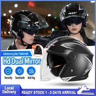 Adult Helmet Motor Protective Helmet HD Sun Screen Double Lenses Half helmet 頭盔摩托車 Motorcycles Electromobile Crash Helmet 头盔