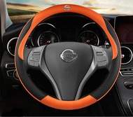 Steering wheel cover leather for nissan serena c27 vanette c22 sentra gtr n16 grand livina almera tr