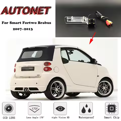 AUTONET Backup Rear View camera For Smart Fortwo Brabus 2007 2008 2009 2010 2011 2012 2013 Night Vis