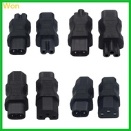 Won Portable Male to Female C7 to C8 Adapter Power Cable Adapter Transfer Plugs ABS