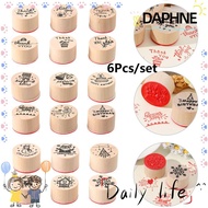 DAPHNE 6pcs/set Blessing Greeting Words DIY Albums Fashion Thank You Happy Birthday Painting Drawing